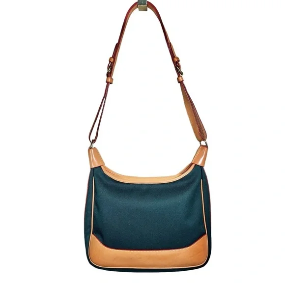 DOONEY & BOURKE Vintage Canvas Leather Trim Shoulder Purse - Picture 3 of 15